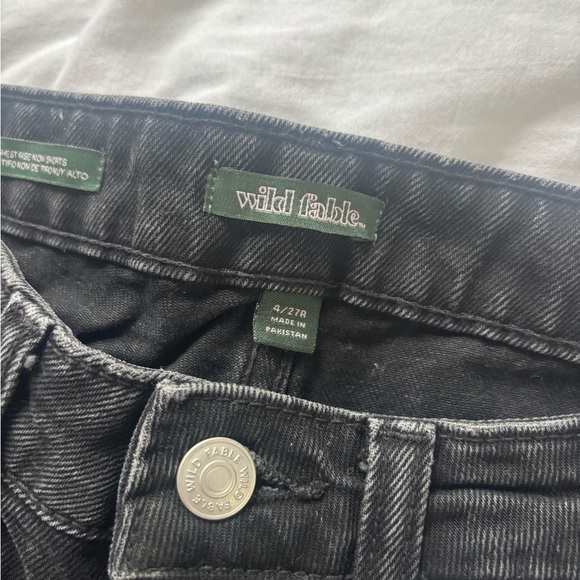 Wild Fable Black Jean Shorts - Picture 4 of 4